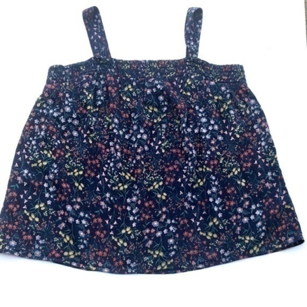 -Swing Crop Tank in Blue Floral Print​​​